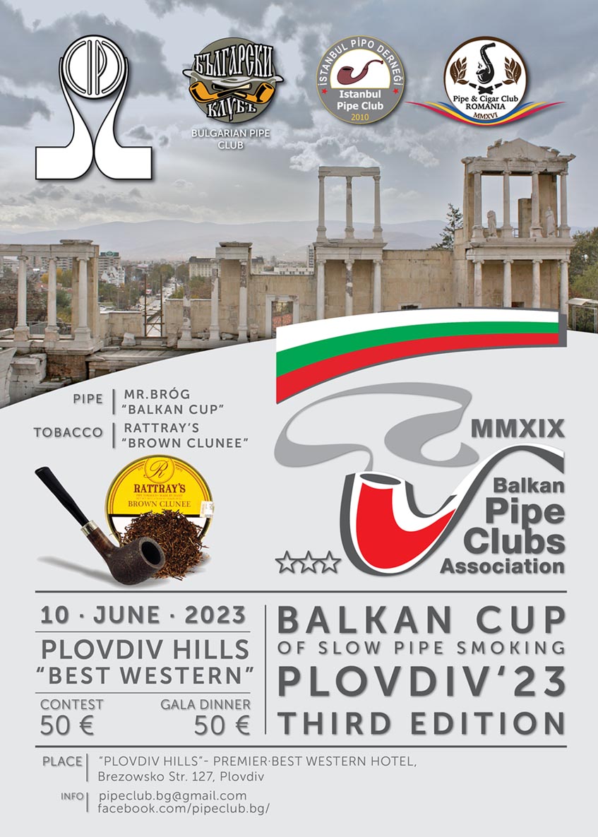 BALKAN CUP of slow pipe smoking . PLOVDIV '23 . Third edition